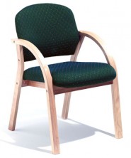 Oria Half Back Curved Arm. Clear Natural Finish. Any Fabric Colour